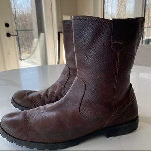 Fossil men's leather boots size 12